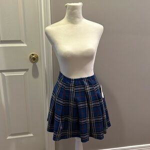 Plaid mini skirt